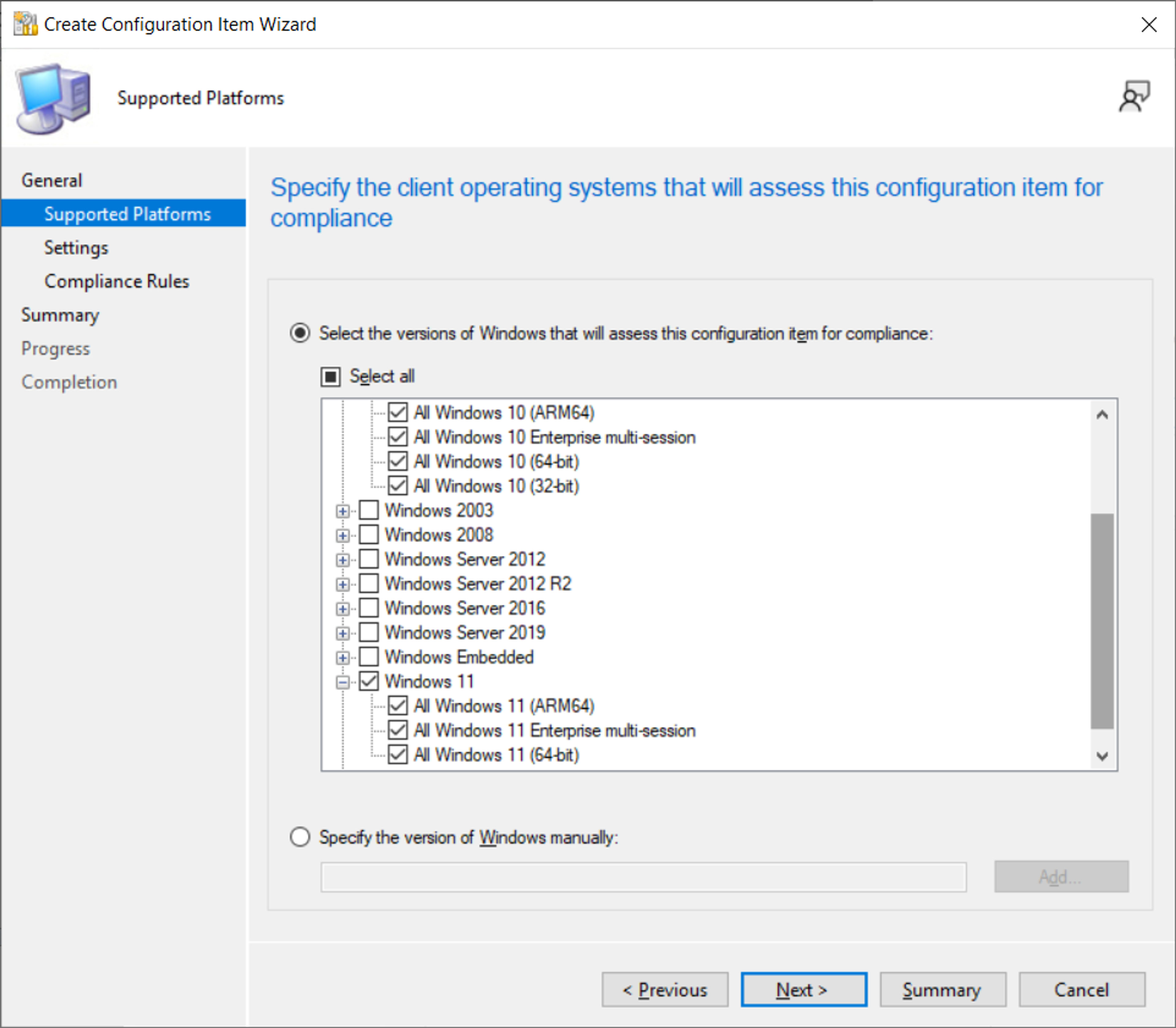 Deploy a SCCM Configuration Baseline screenshot 6