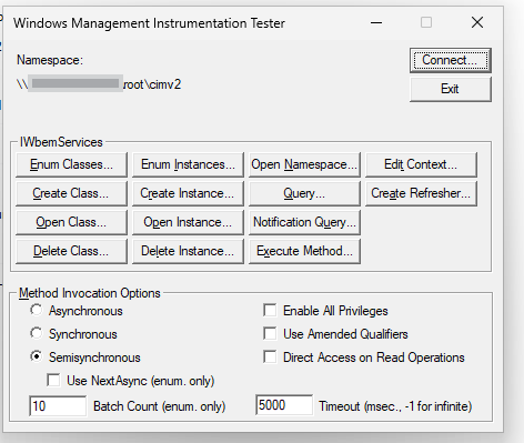 testing wbentest connected