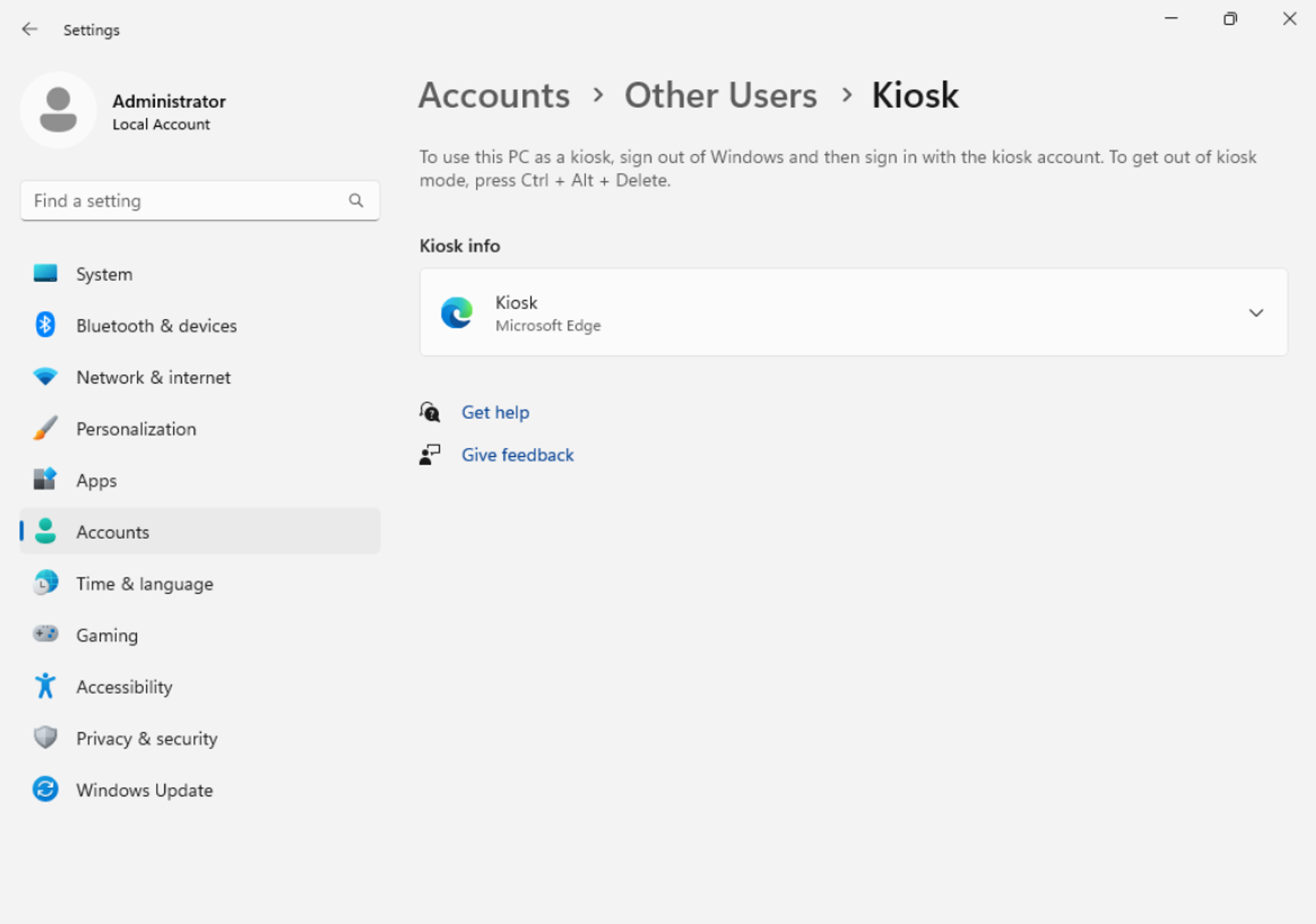Set up Windows Kiosk Mode screenshot 17