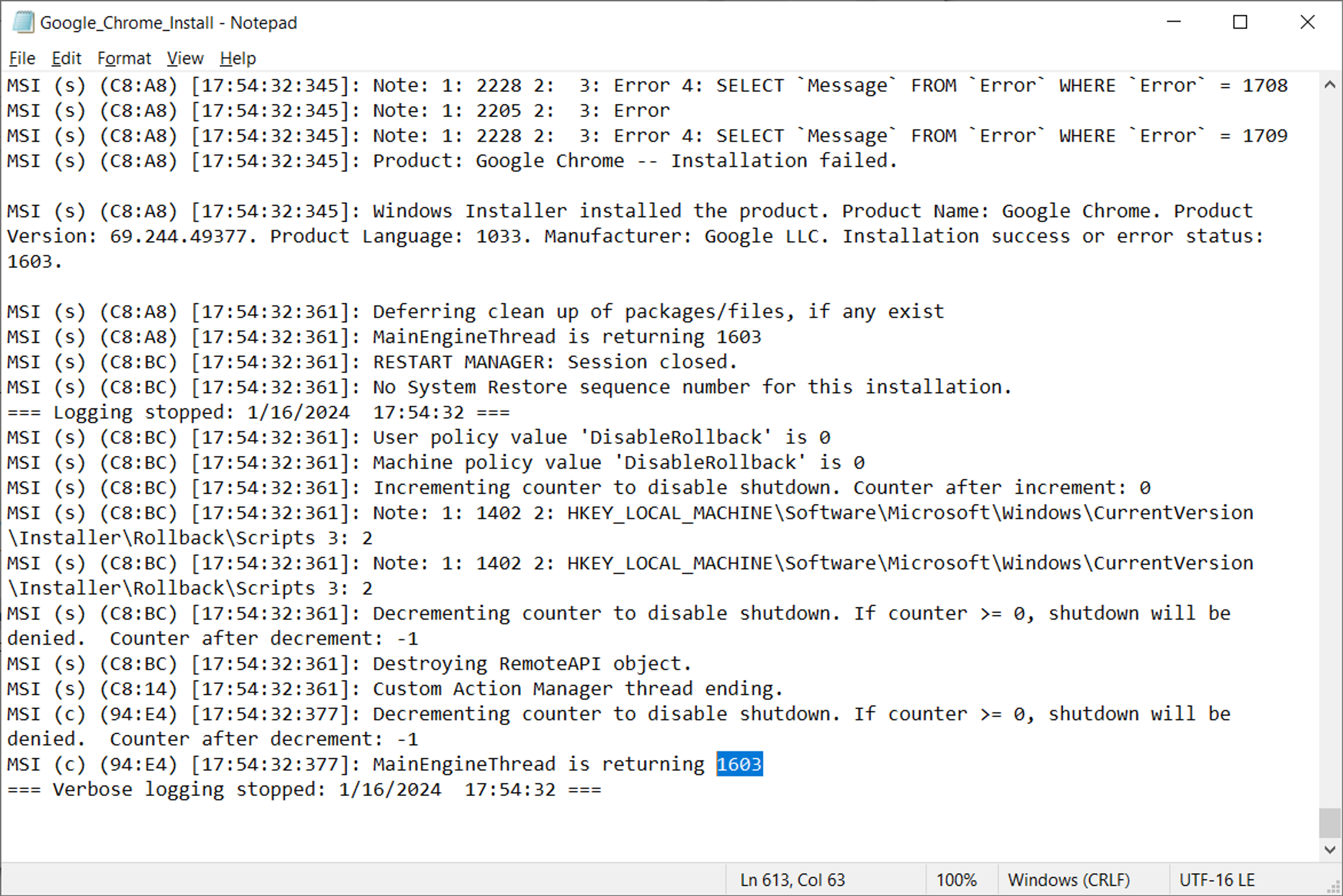 How to do a full Chrome remediation screenshot 2