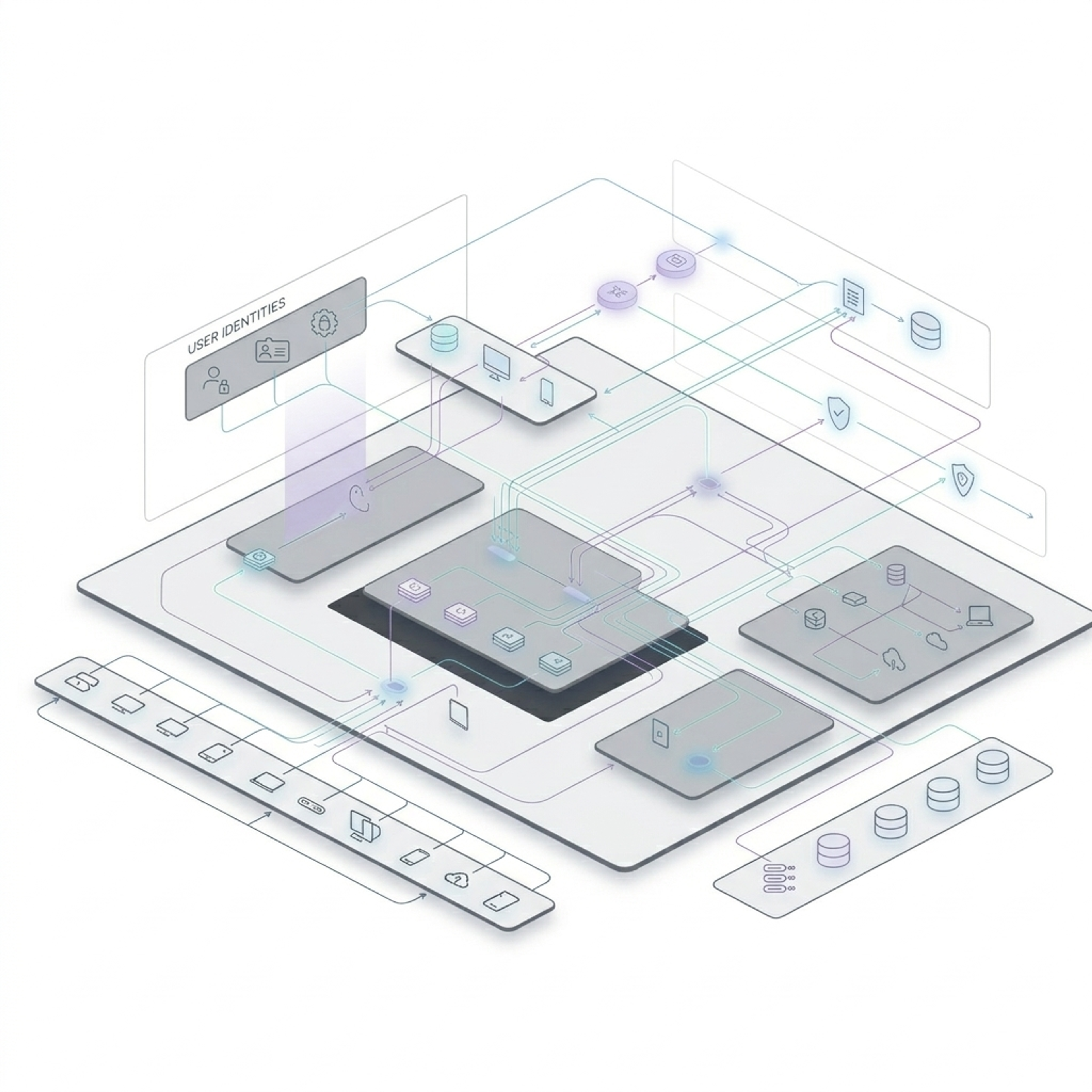 Enterprise IT team monitoring complex Microsoft infrastructure and security operations