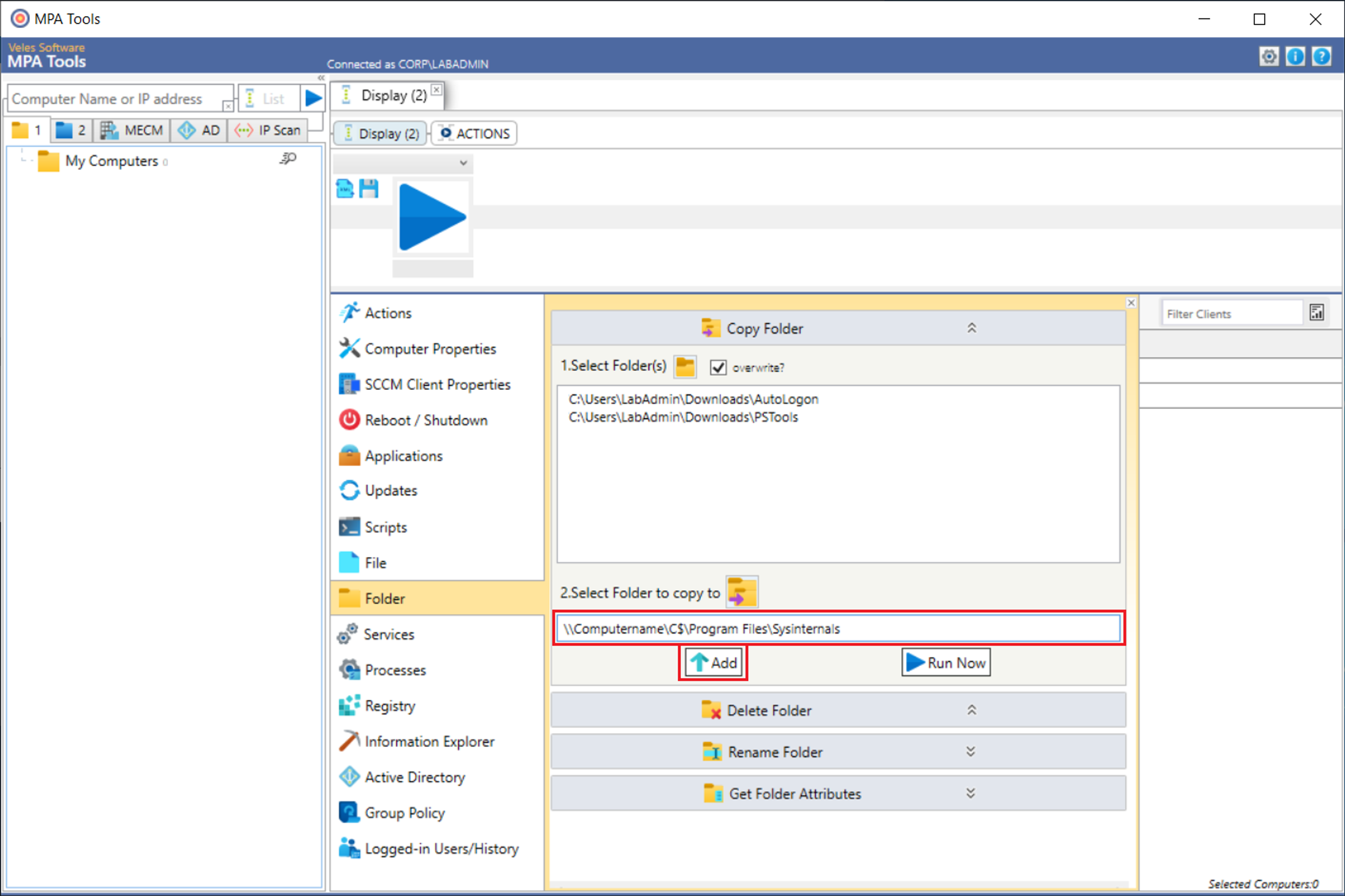Deploy Kiosk mode and Autologon with MPA Tools screenshot 4