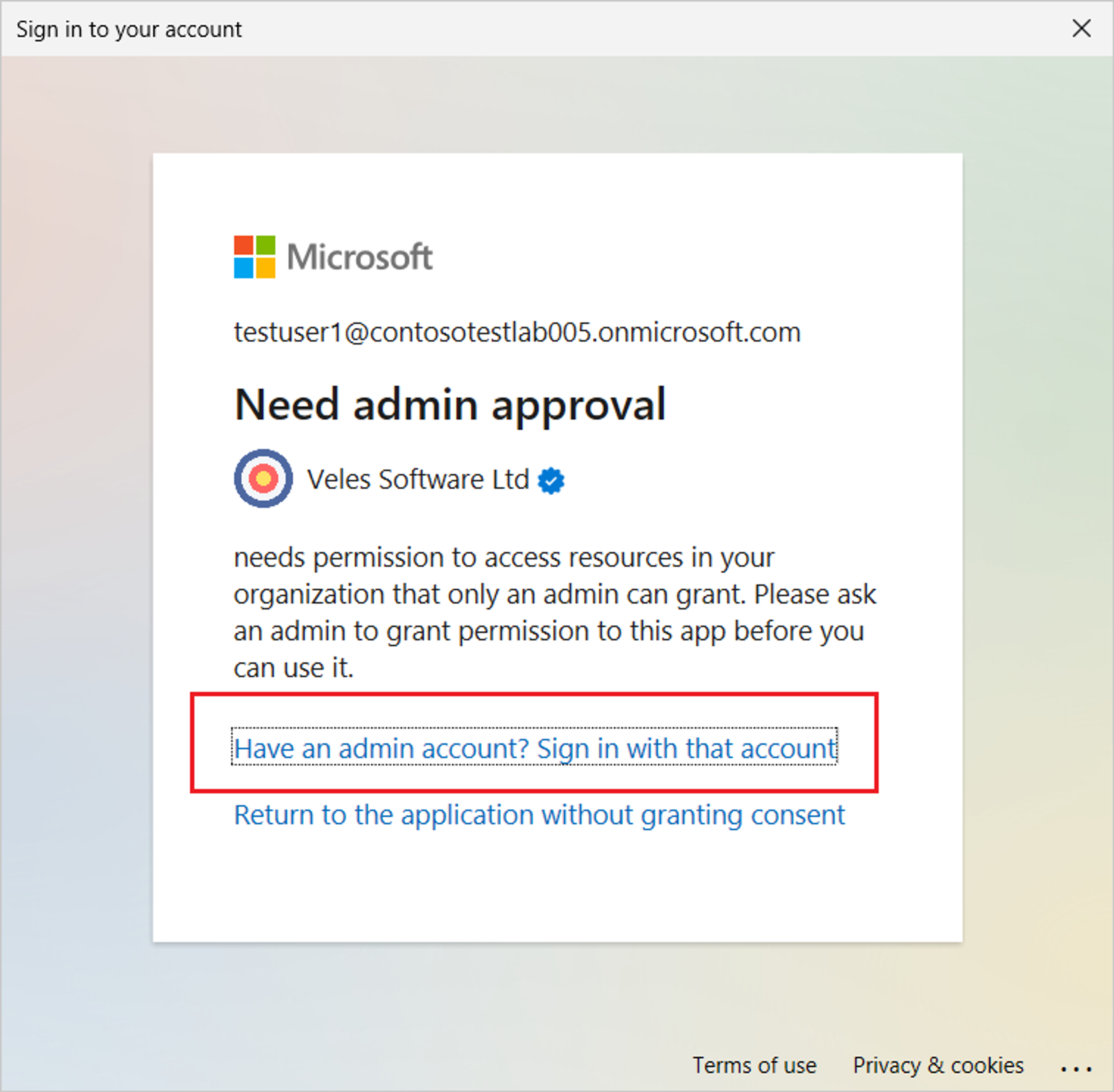 Connecting MPA Tools to Azure Tenant screenshot 2