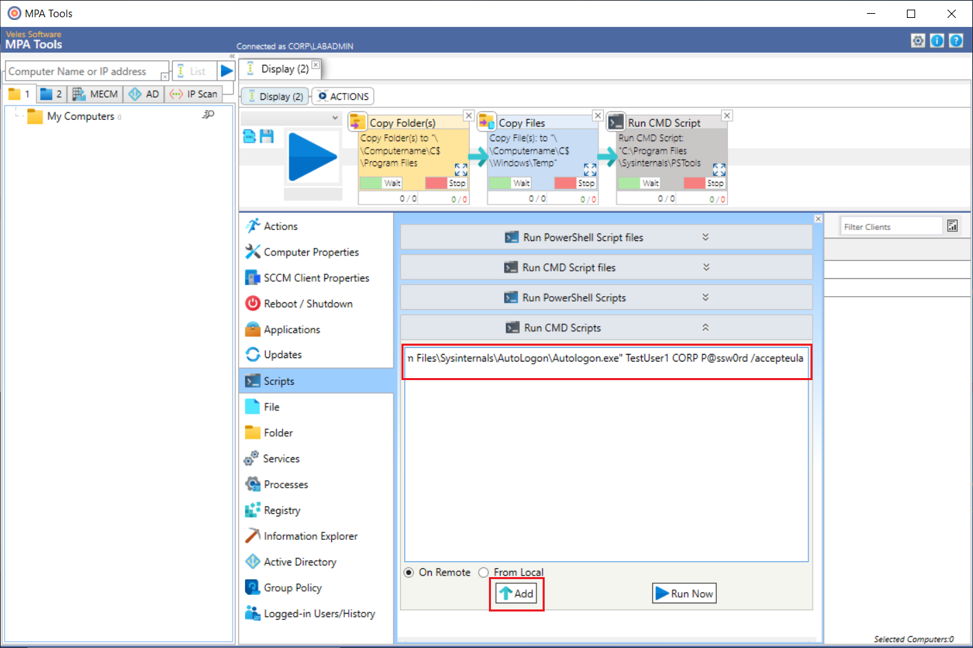 Deploy Kiosk mode and Autologon with MPA Tools screenshot 13
