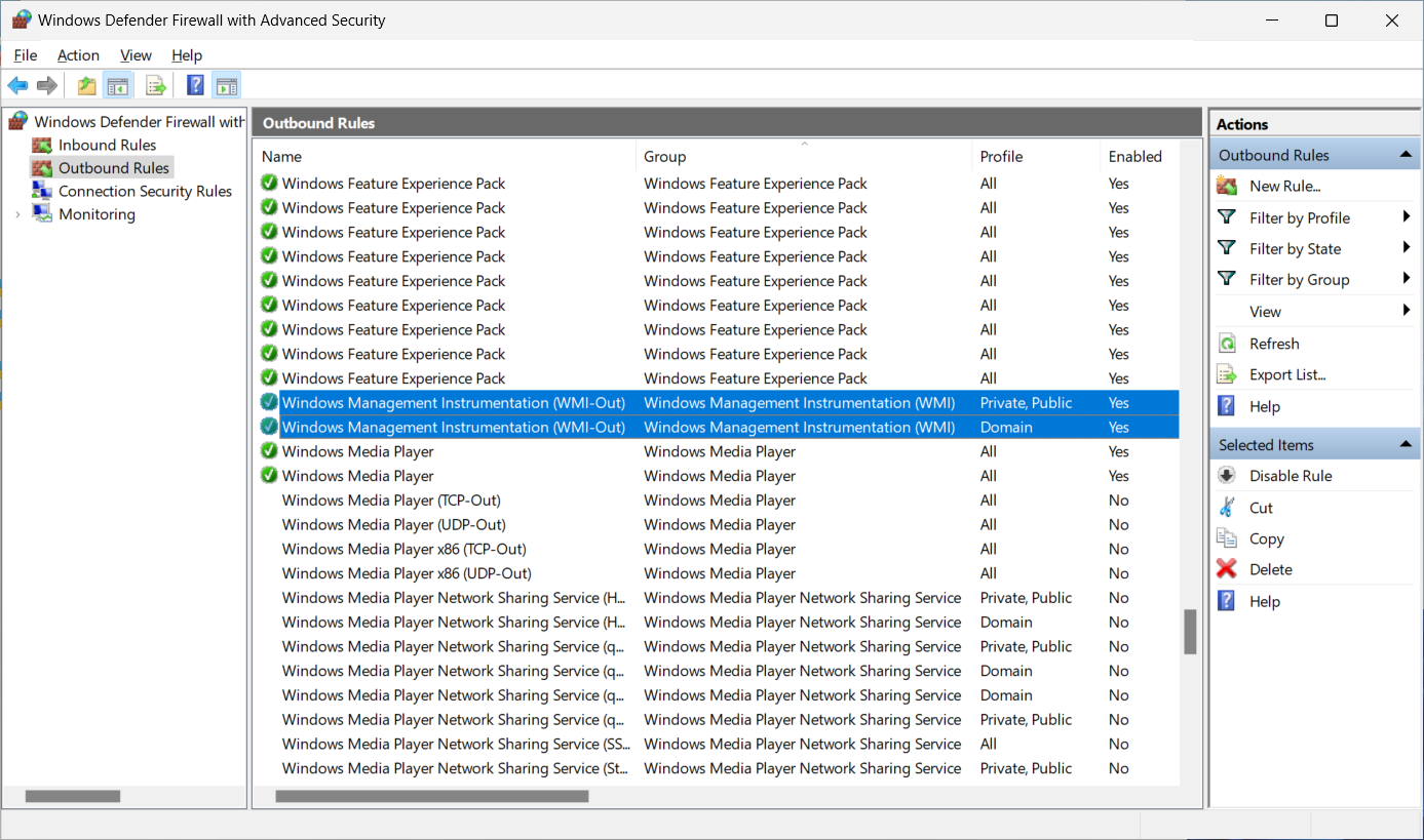 Enable the WMI Firewall Rules for Client Accessibility in MPA Tools screenshot 9