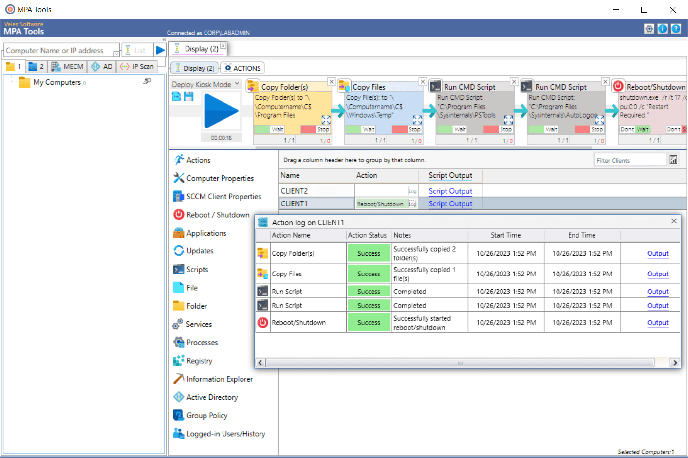 Deploy Kiosk mode and Autologon with MPA Tools screenshot 20