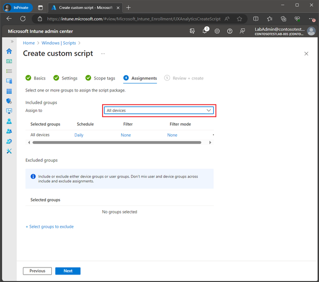 Deploy a remediation script using Intune