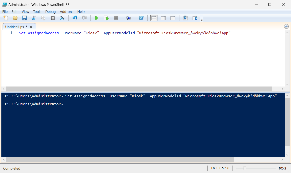 Set up Windows Kiosk Mode with PowerShell screenshot 8
