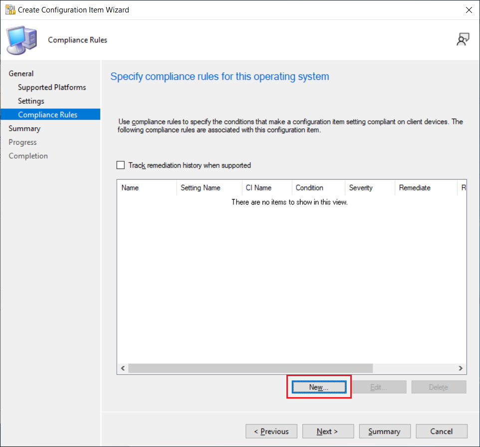 Deploy a SCCM Configuration Baseline screenshot 14