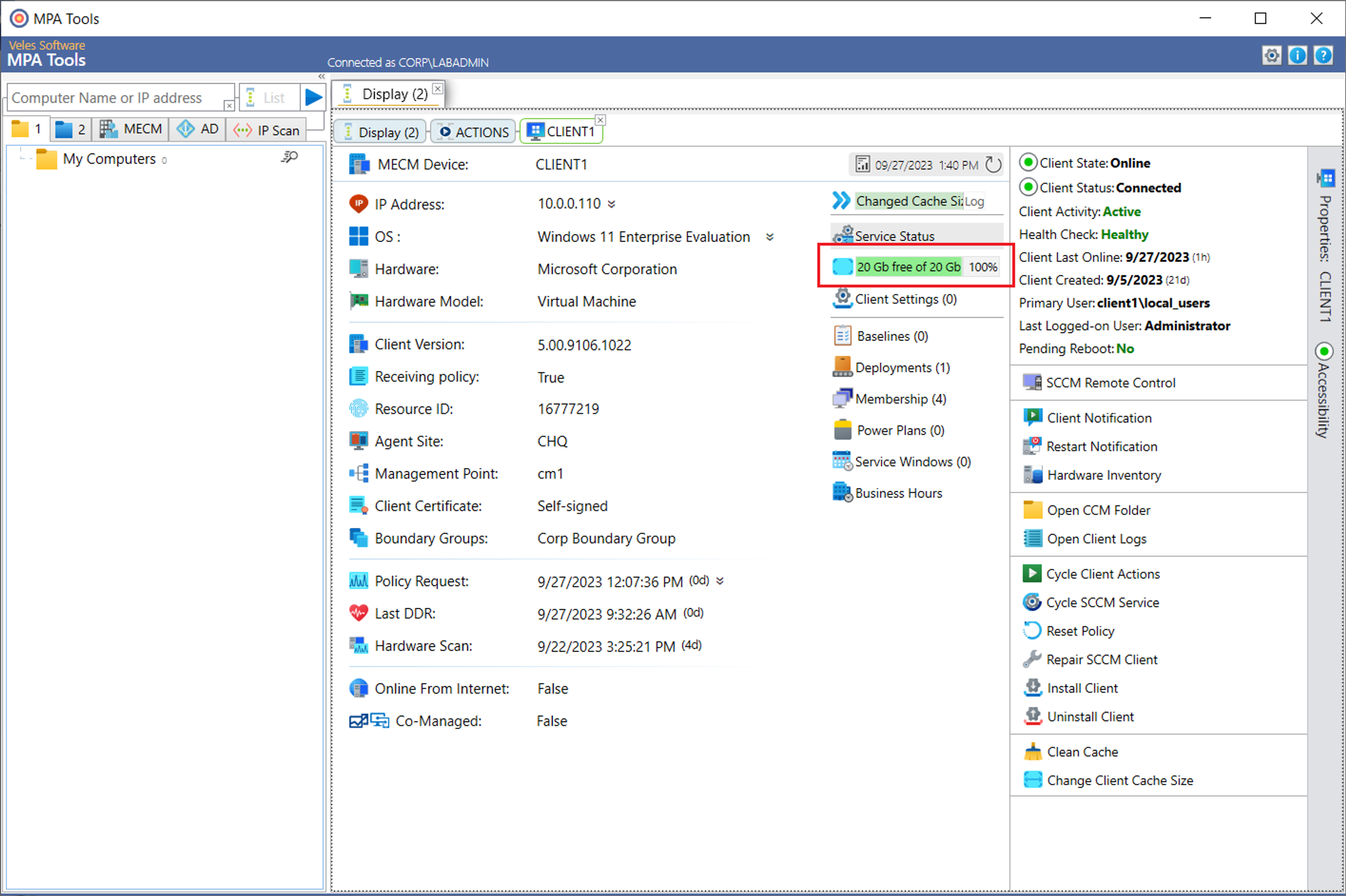 SCCM Client Cache Size screenshot 9