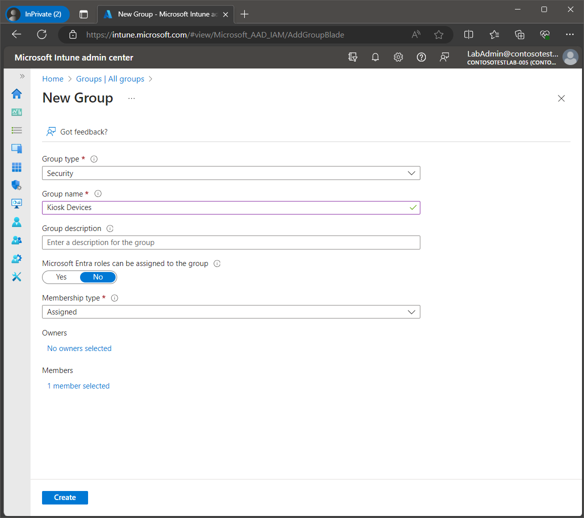 Set up Windows Kiosk Mode with Intune screenshot 5