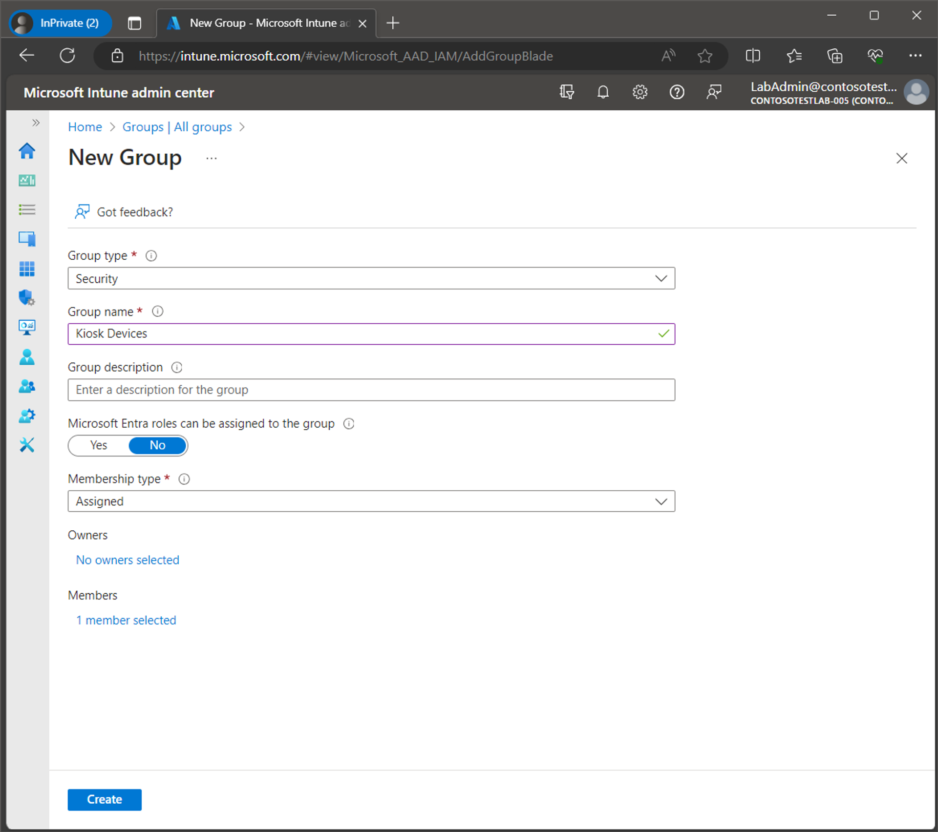 Set up Windows Kiosk Mode with Intune