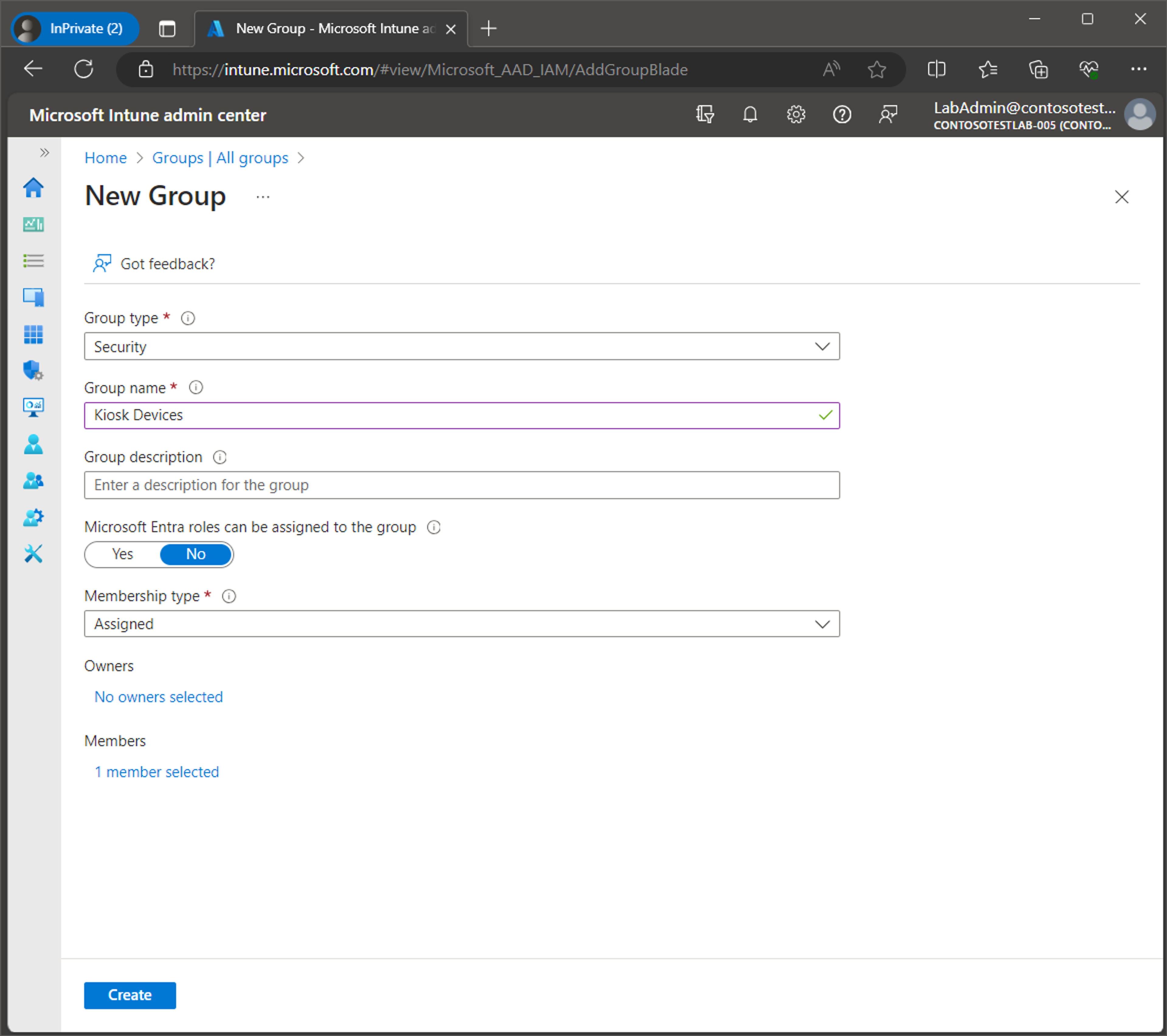 Set up Windows Kiosk Mode with Intune screenshot 5