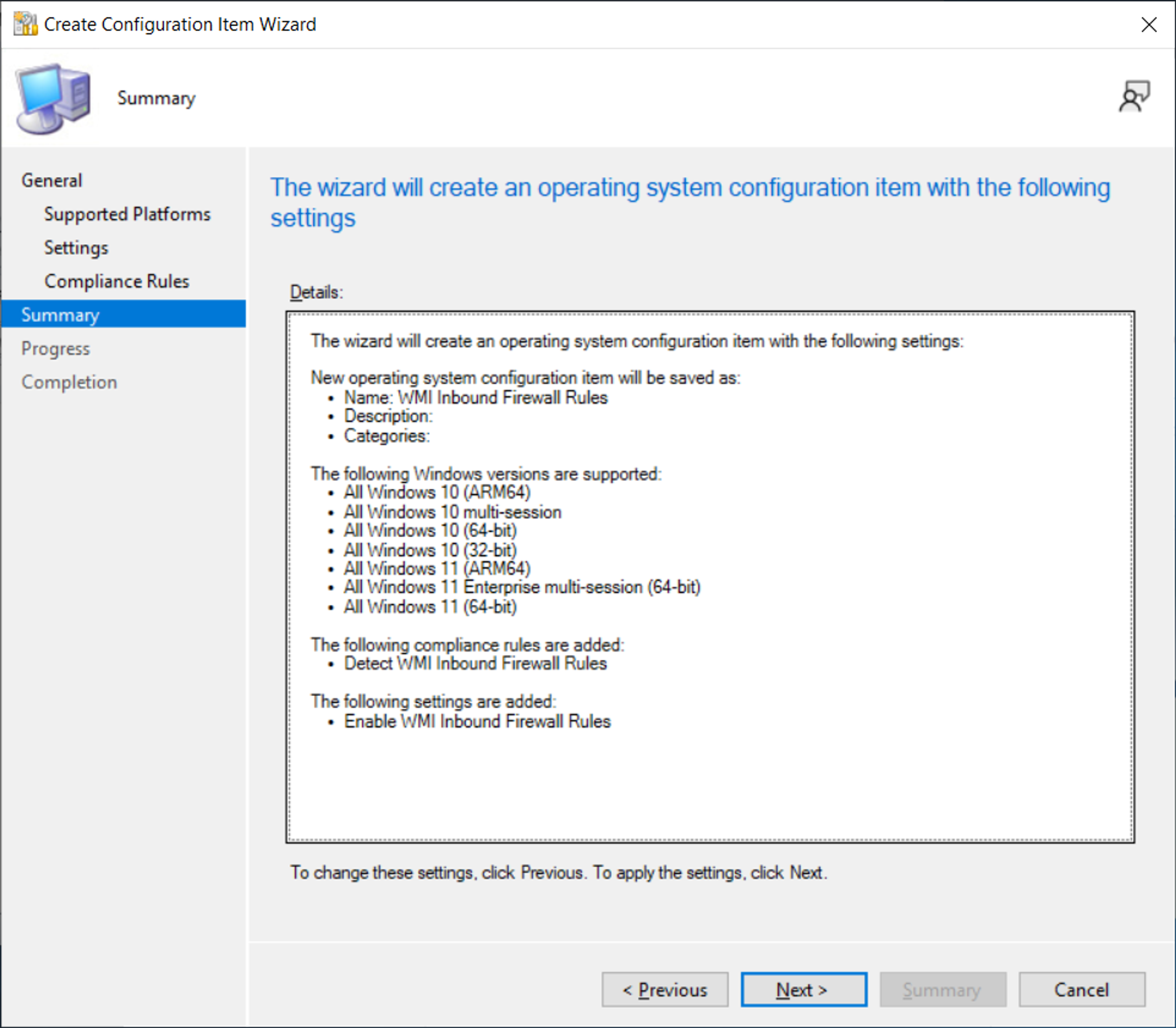 Deploy a SCCM Configuration Baseline screenshot 19