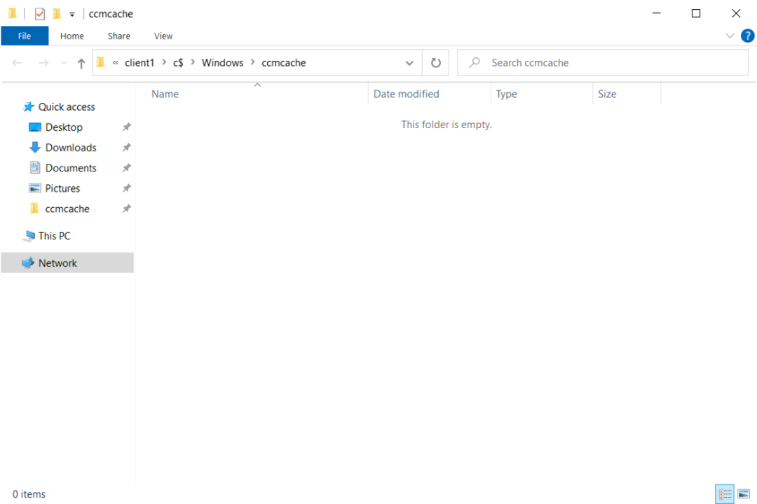 SCCM Clear Client Cache