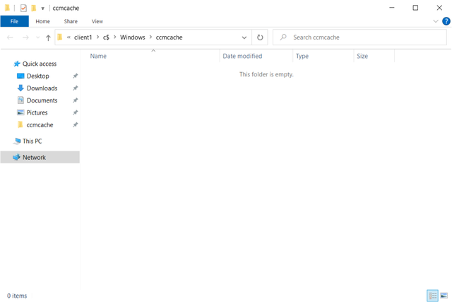 SCCM Clear Client Cache