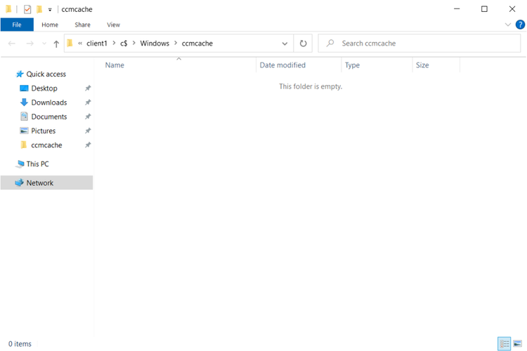SCCM Clear Client Cache