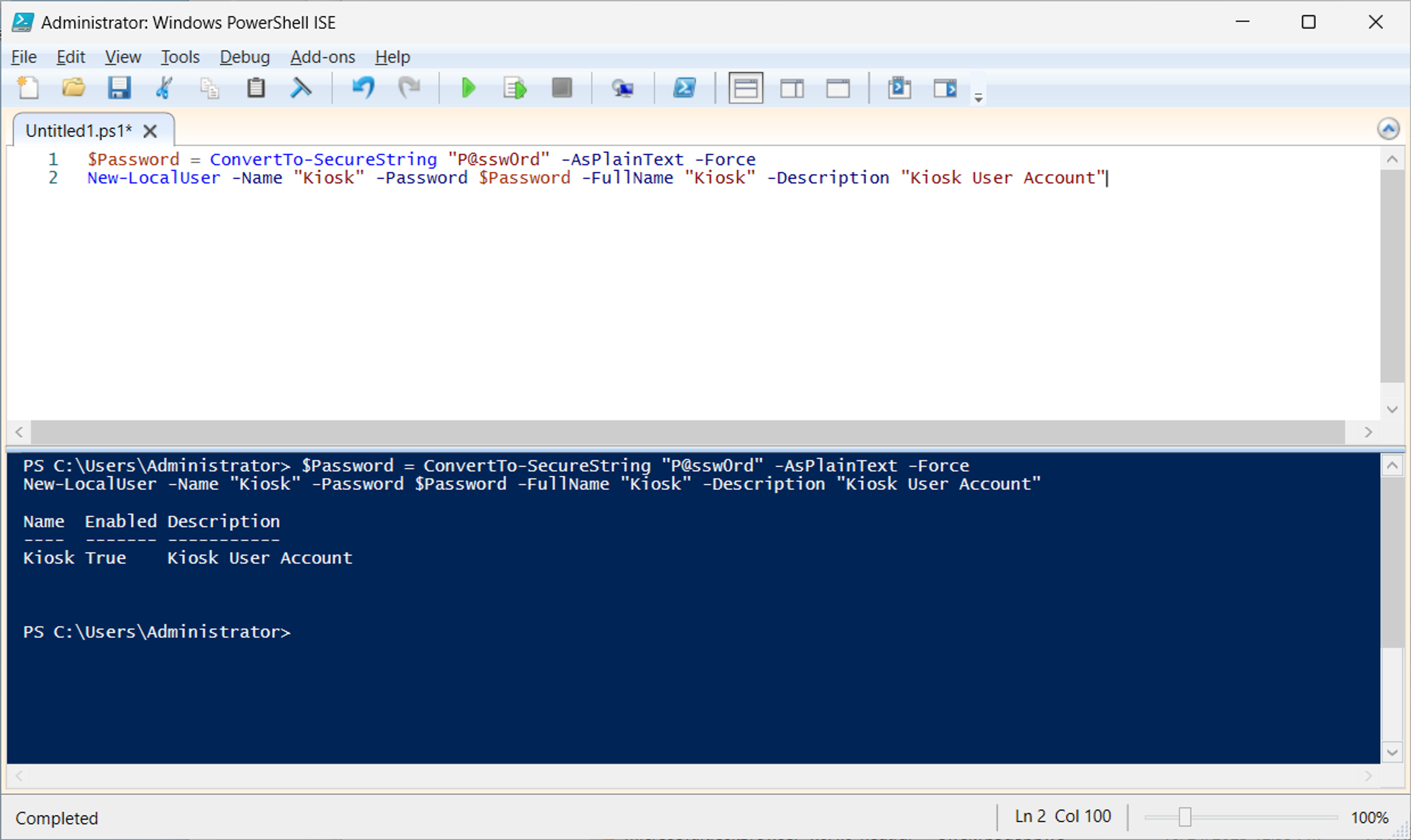Set up Windows Kiosk Mode with PowerShell screenshot 6