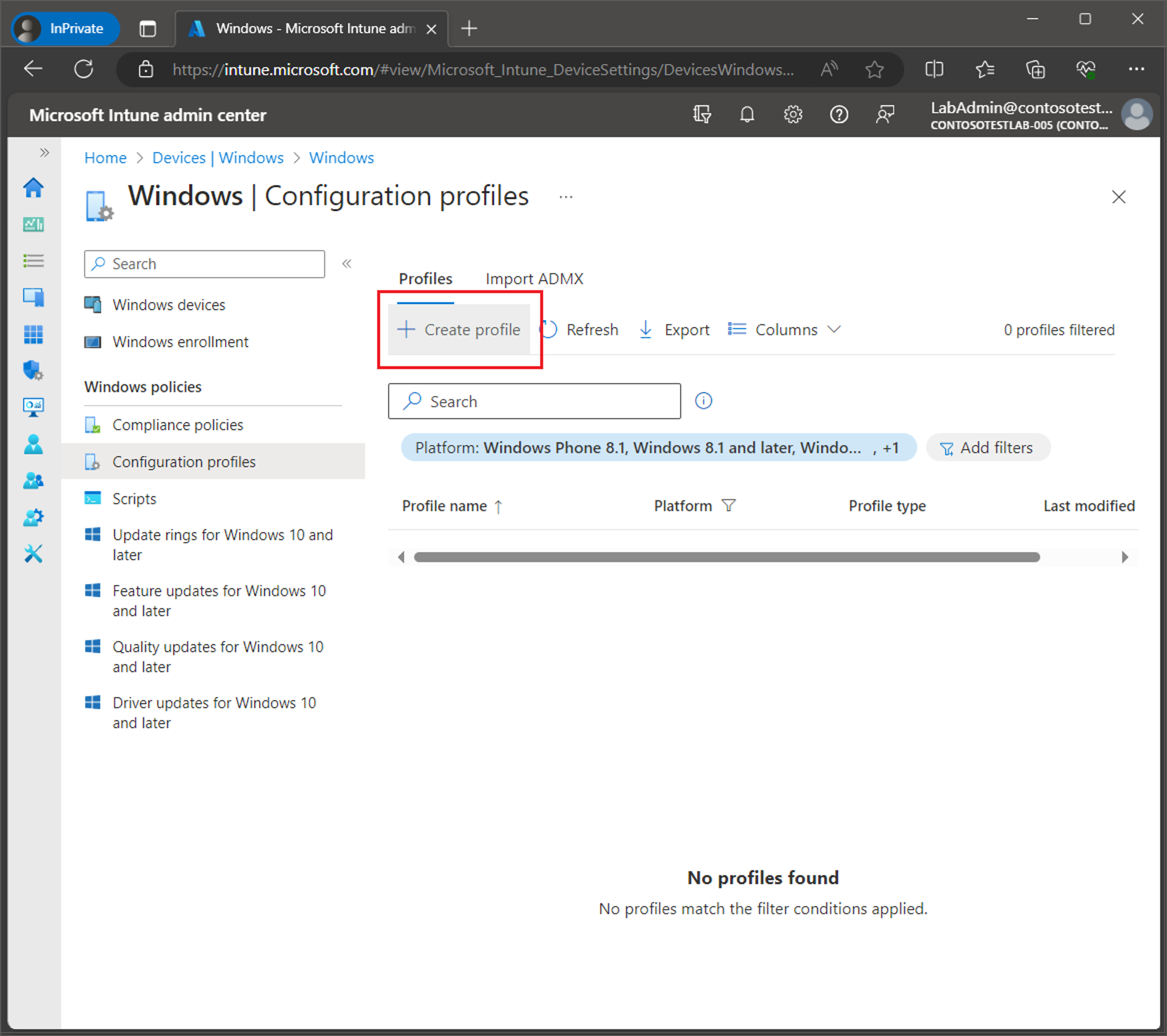 Set up Windows Kiosk Mode with Intune screenshot 6