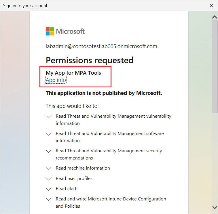 Connecting MPA Tools to Azure Tenant screenshot 59