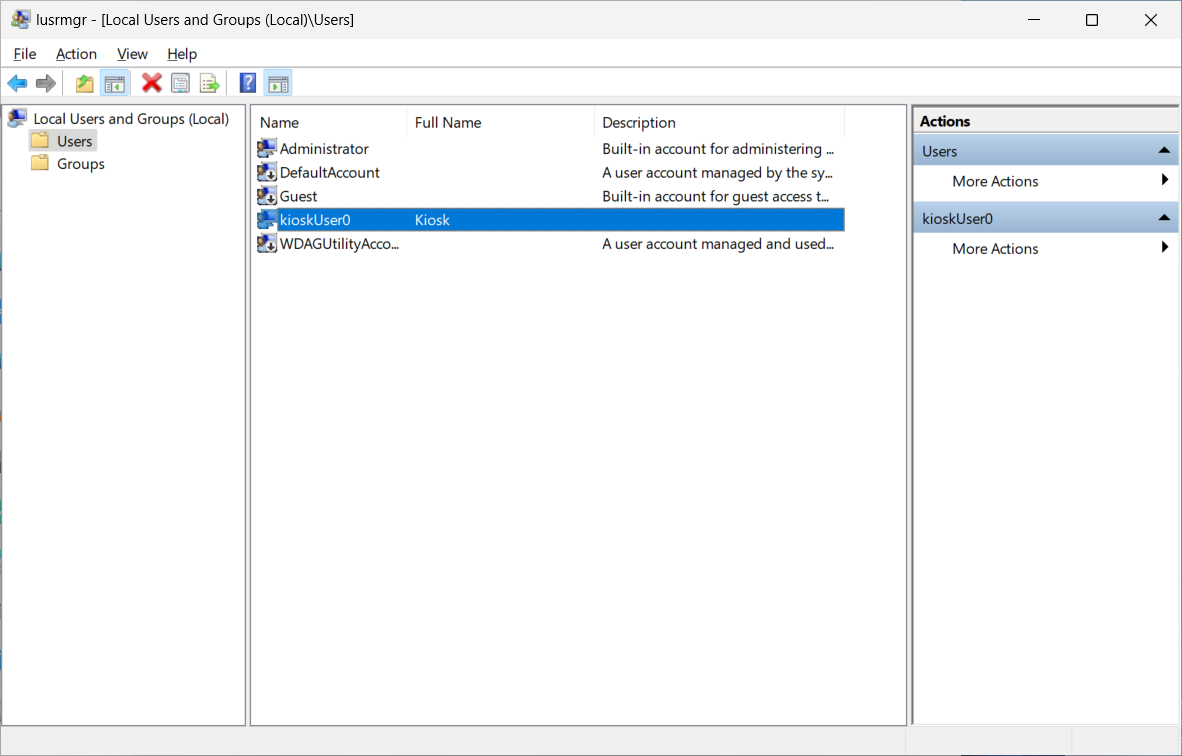 Set up Windows Kiosk Mode screenshot 9
