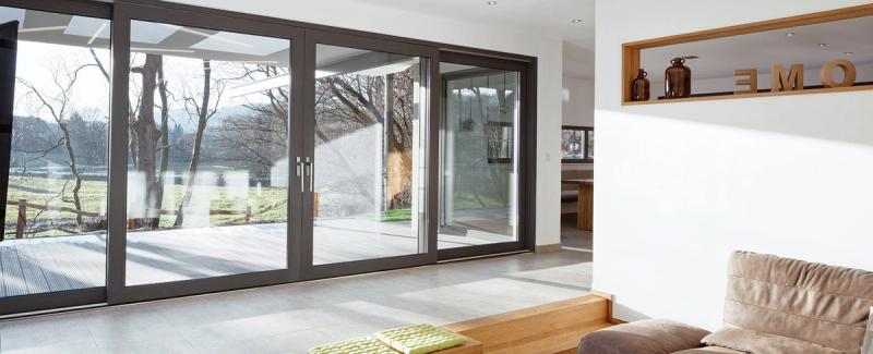 Okna przesuwne drewniano-aluminowe