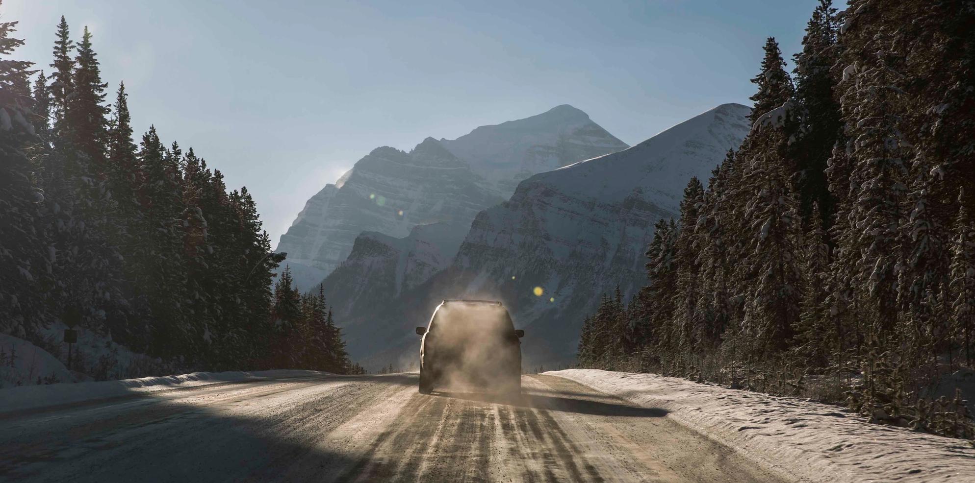 Winter, Mount Temple, Banff National Park