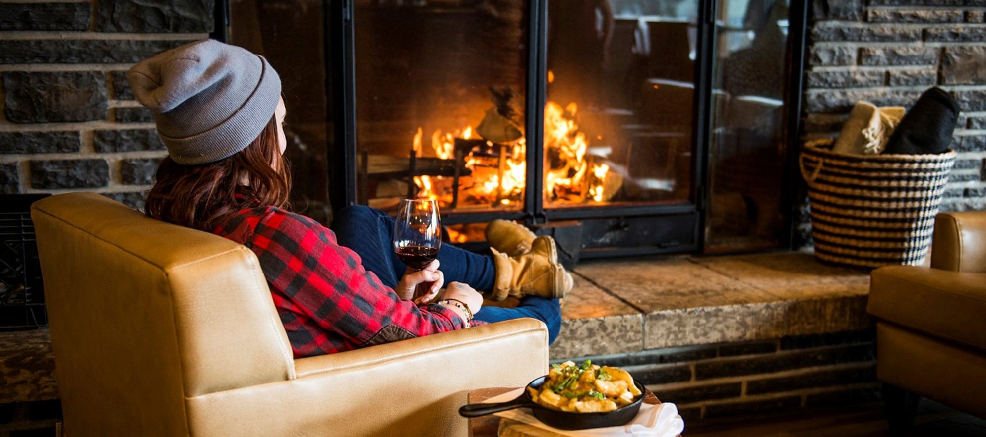 Fireside at the Juniper Bistro, Banff National Park