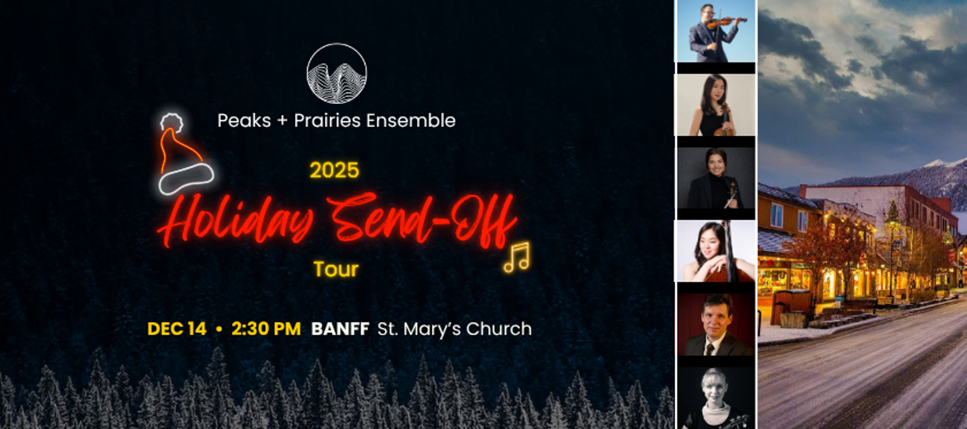Peaks + Prairies Ensemble • Live in Banff • 2025 Holiday Send-Off Tour