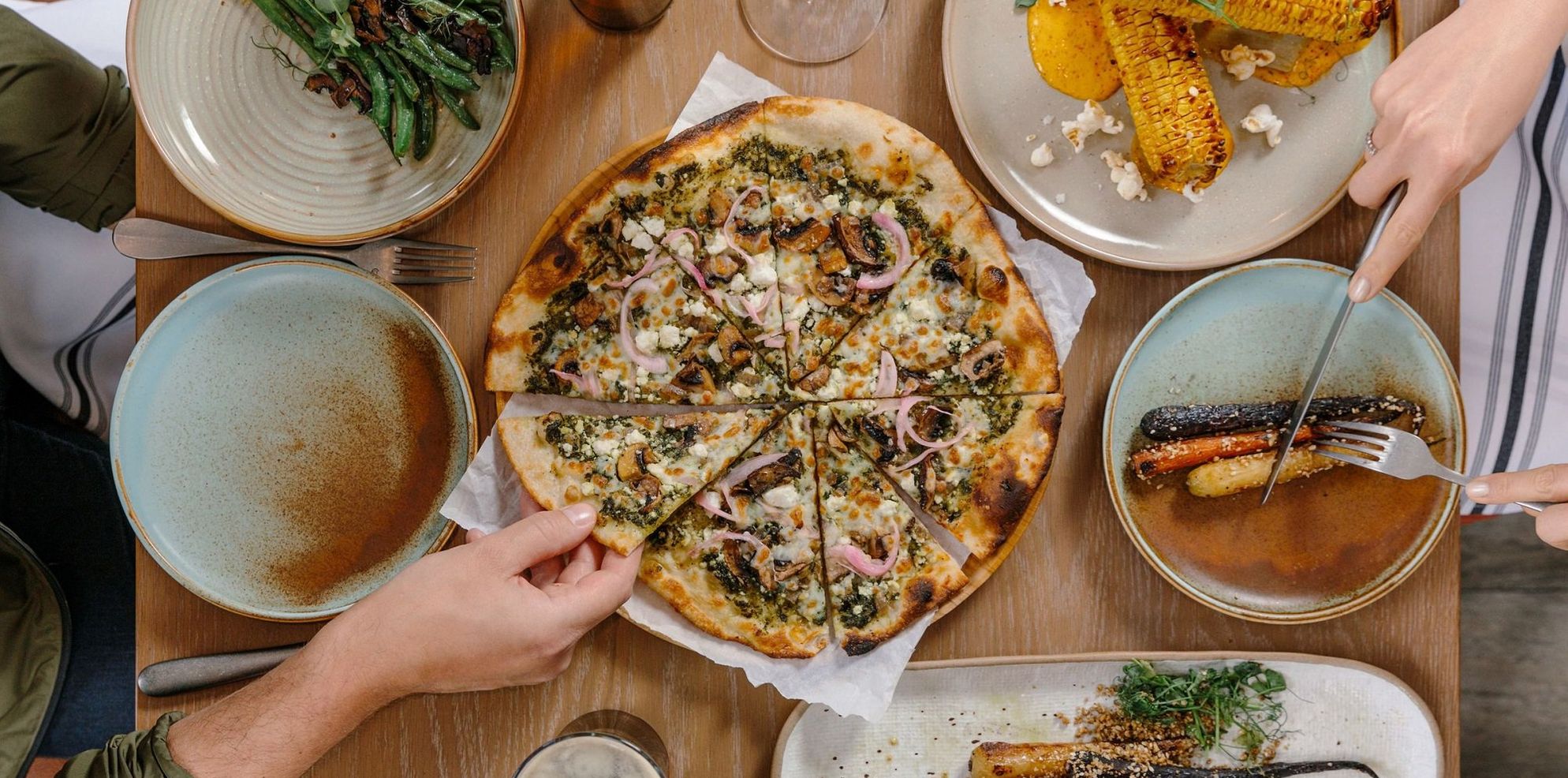 Farm & Fire: gourmet rotisserie chicken, wood-fired flatbread and a menu brimming with local, farm-to-table flavours. 