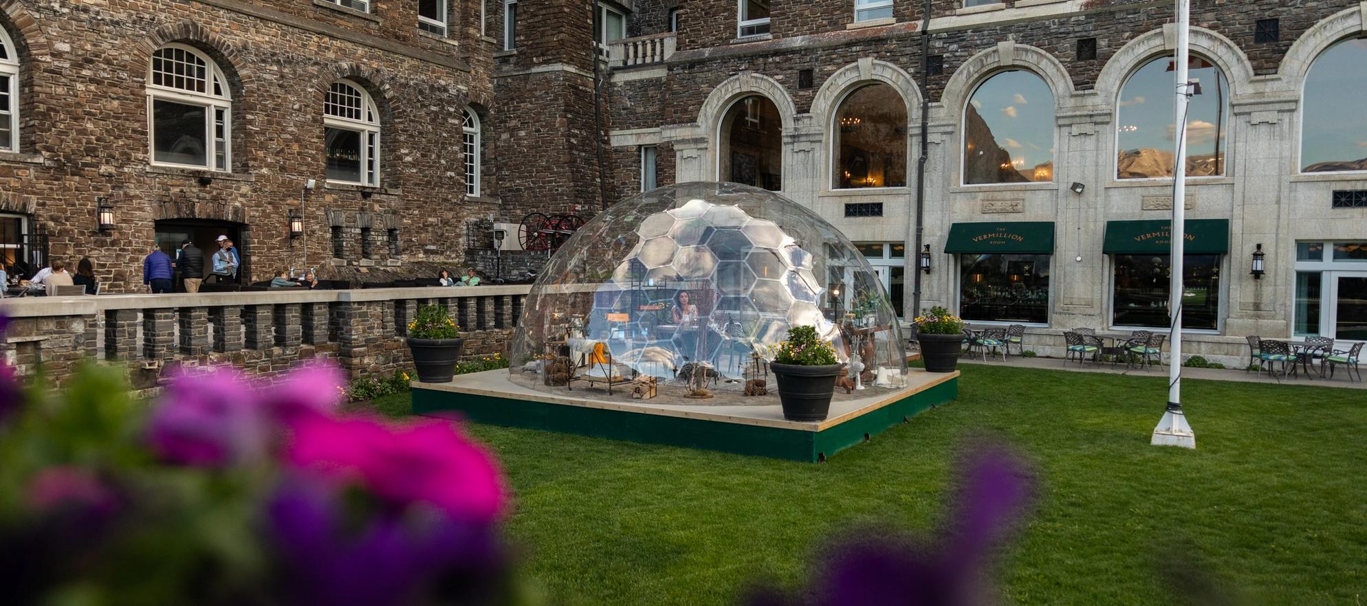 360° Dome Dining at Fairmont Banff Springs in Summer