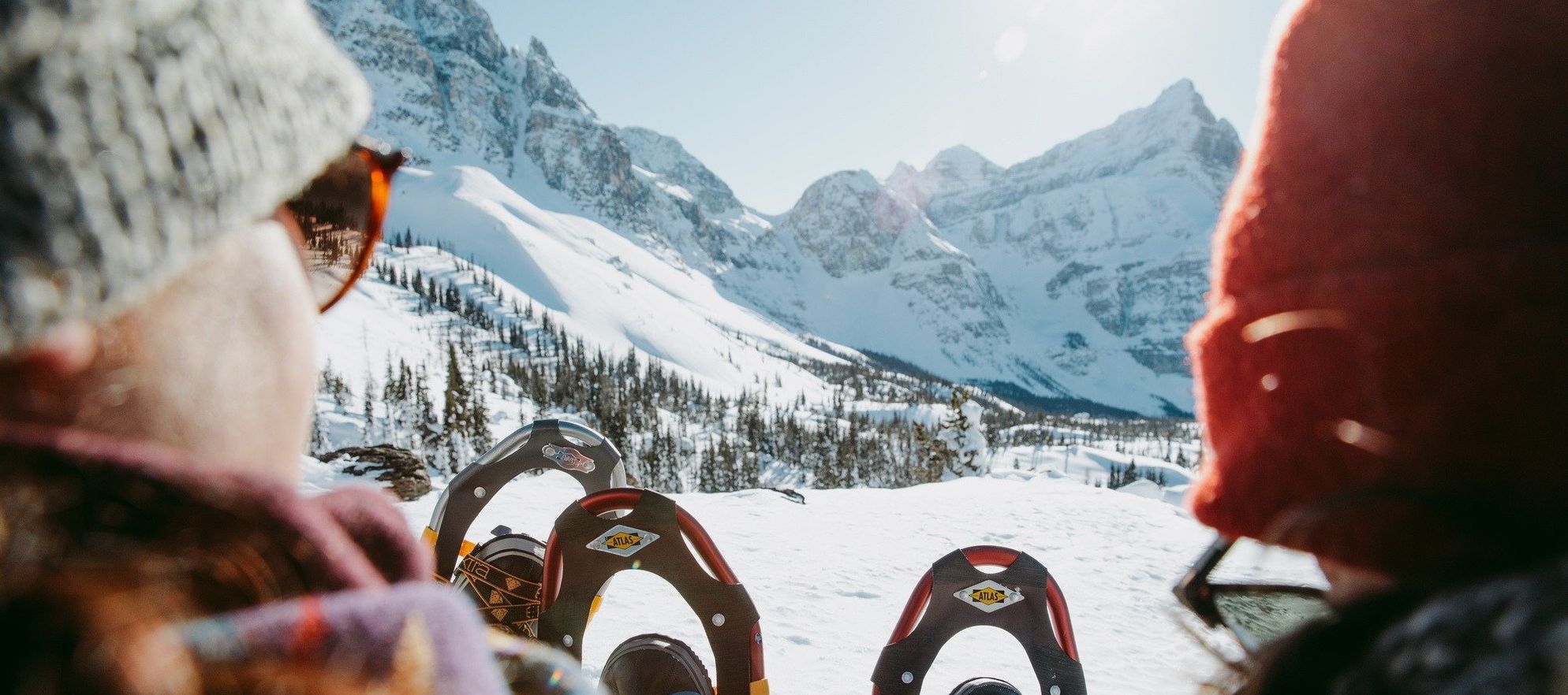 Snowshoeing in Marvel Pass, Banff National Park