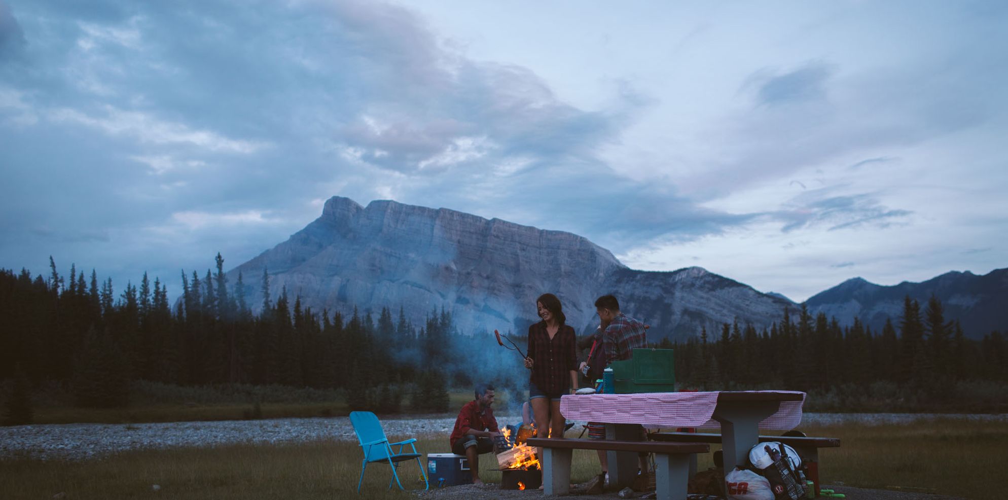 Campfire Two Jack Campsite Banff National Park Jake Dyson