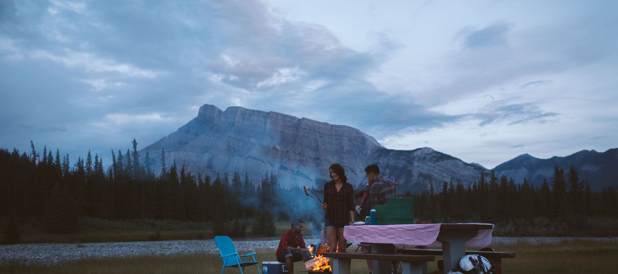 Campfire Two Jack Campsite Banff National Park Jake Dyson