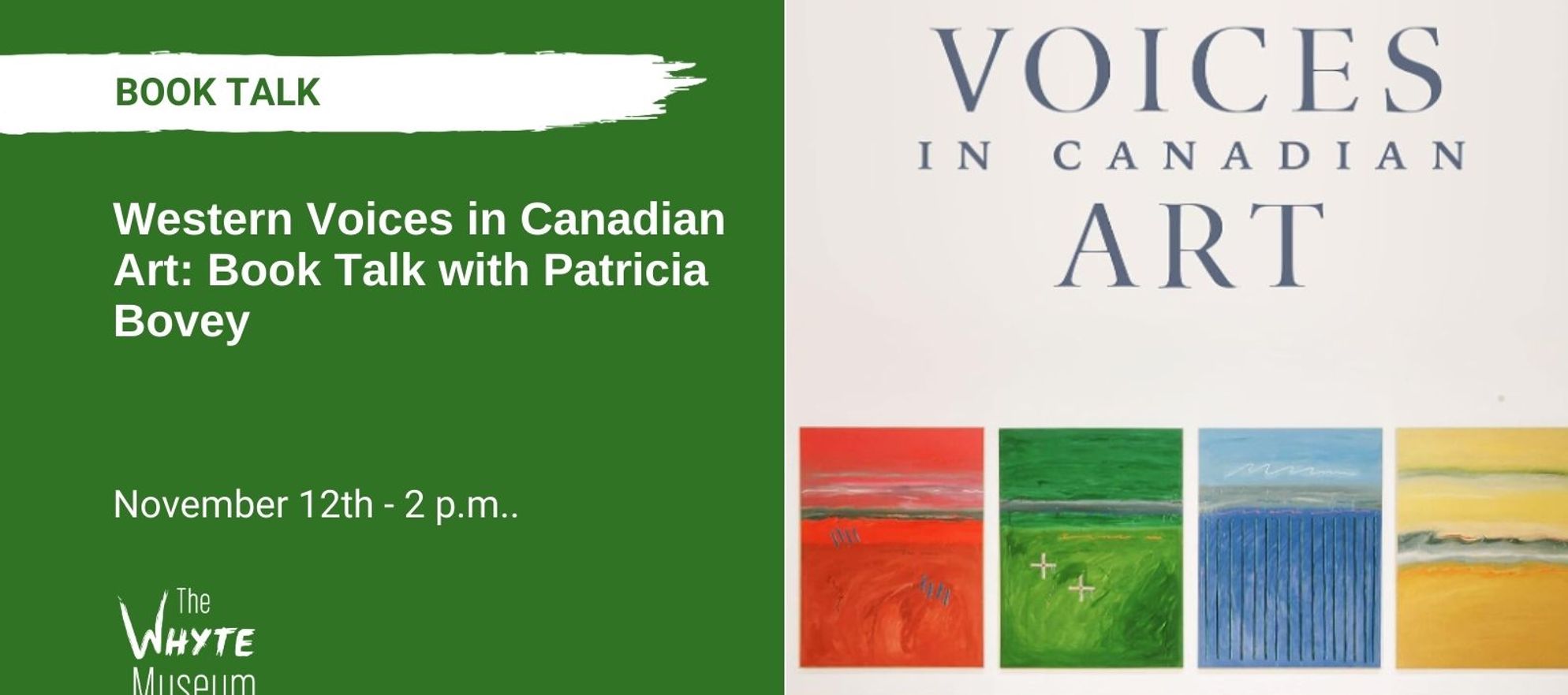 Western Voices in Canadian Art: Book Talk with Patricia Bovey