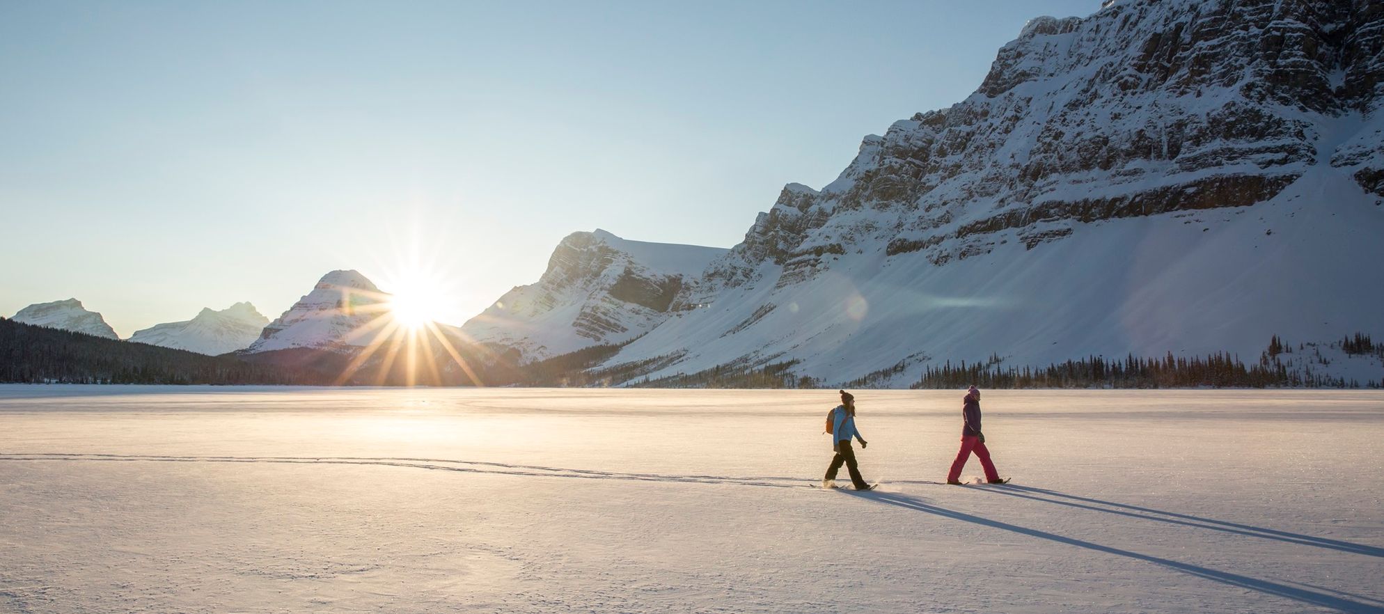 Winter Snowshoeing Bow Lake 2016 - Noel Hendrickson