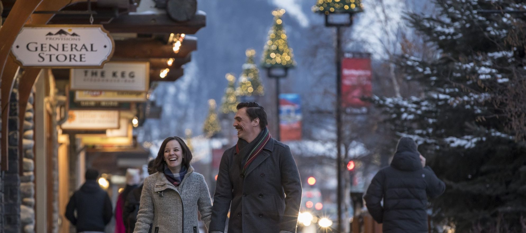 Christmas, Banff Avenue, Banff National Park