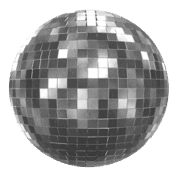 Disco ball spinning