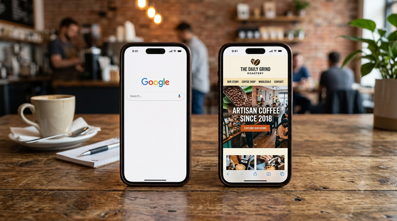 Without a website, strangers judge you in seconds from a bare Google result — and quietly pick the competitor who looks like a real business.