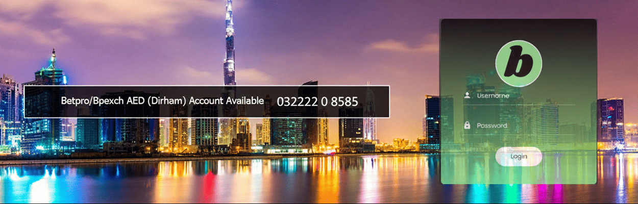 Betpro/Bpexch AED (Dirham) Account Available