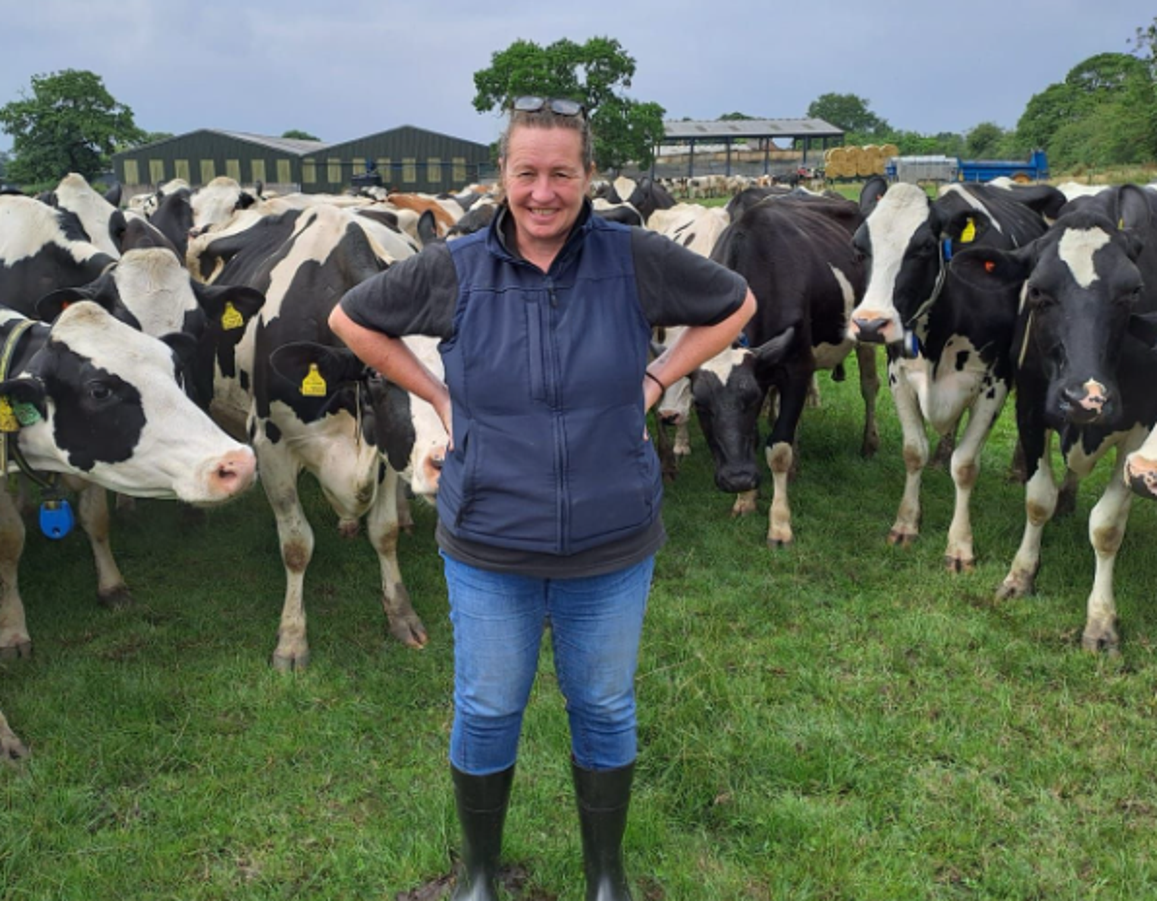 RSPCA Assured assessor on farm with cows