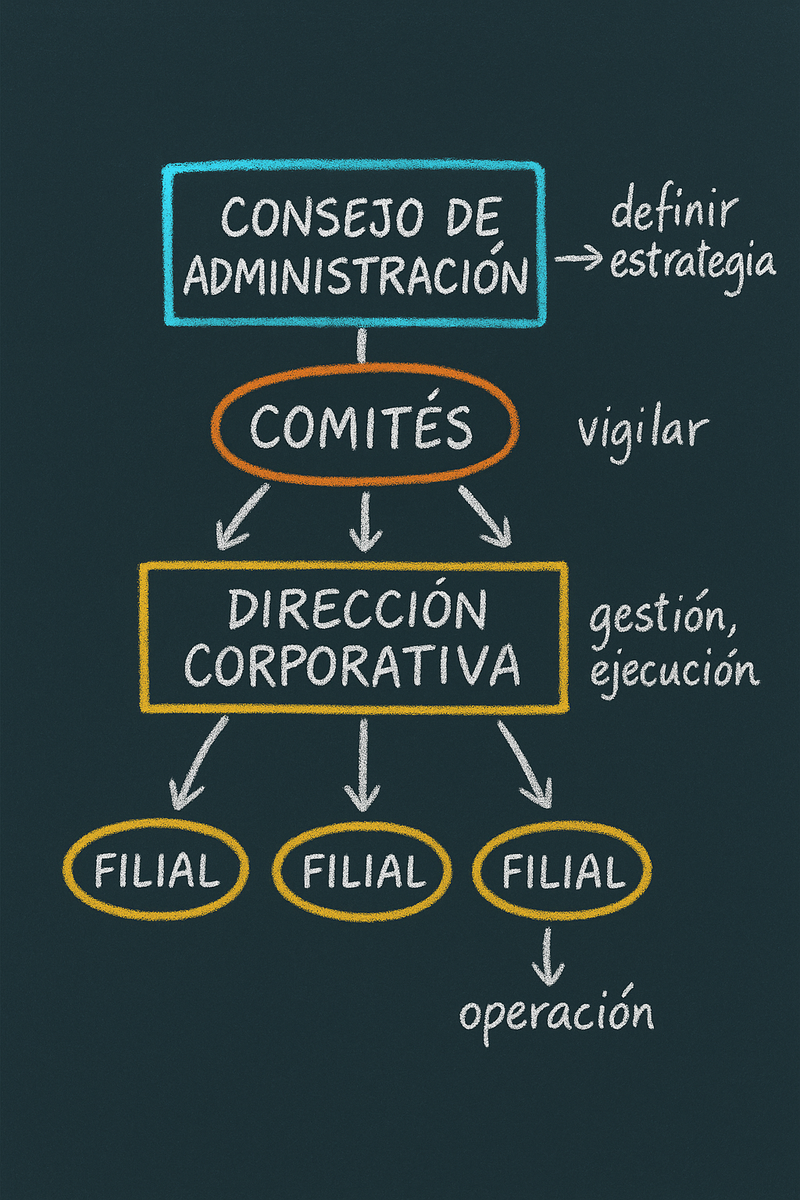 Jerarquía de el Gobierno Corporativo.