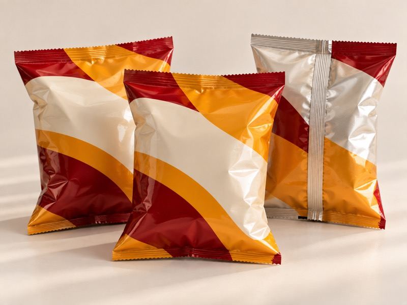 Pillow pouches with a centre seal