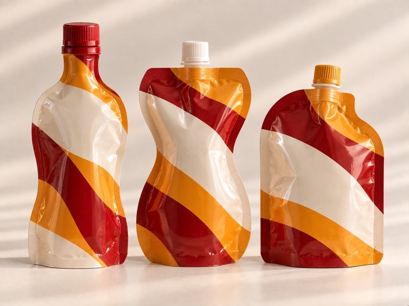 Pouches die-cut into custom shapes