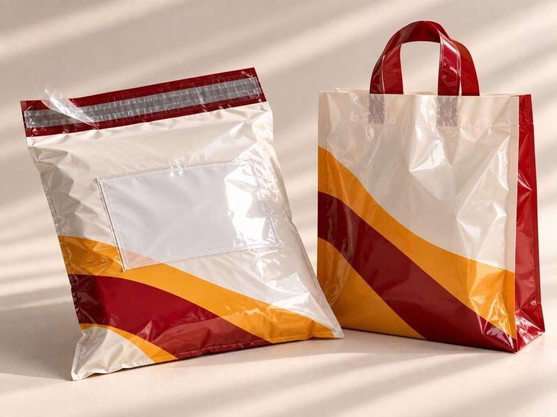 Courier bags and a carry bag with a loop handle