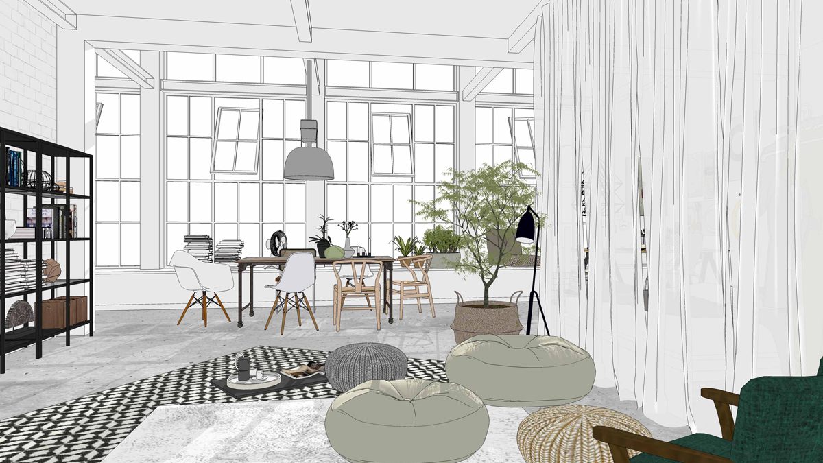 Louisas Loft Setbauzeichnung