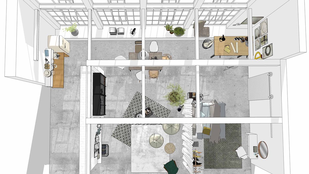 Louisas Loft Setbauzeichnung