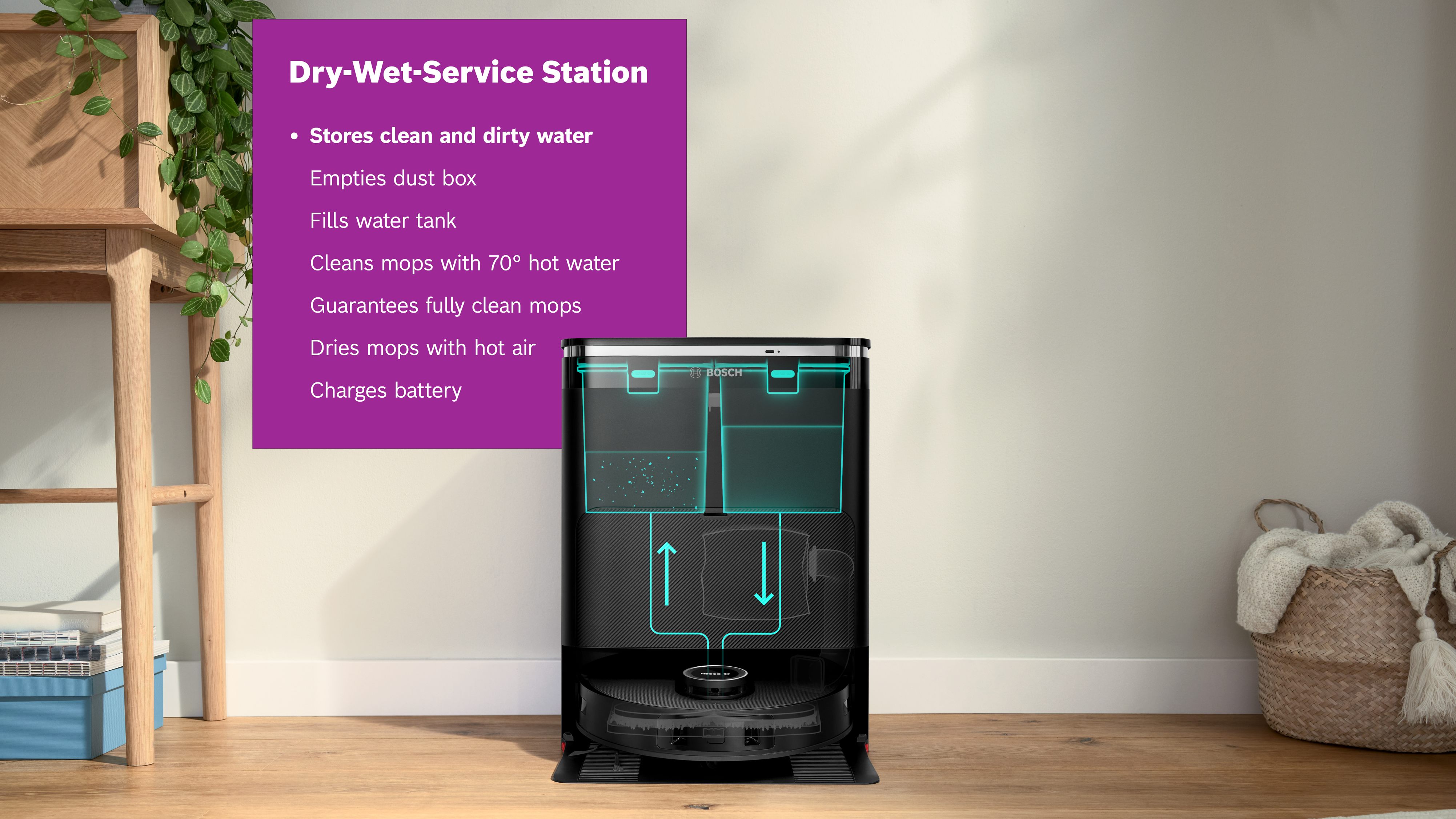 BSH Bosch Reliever Saug- und Wischroboter Station