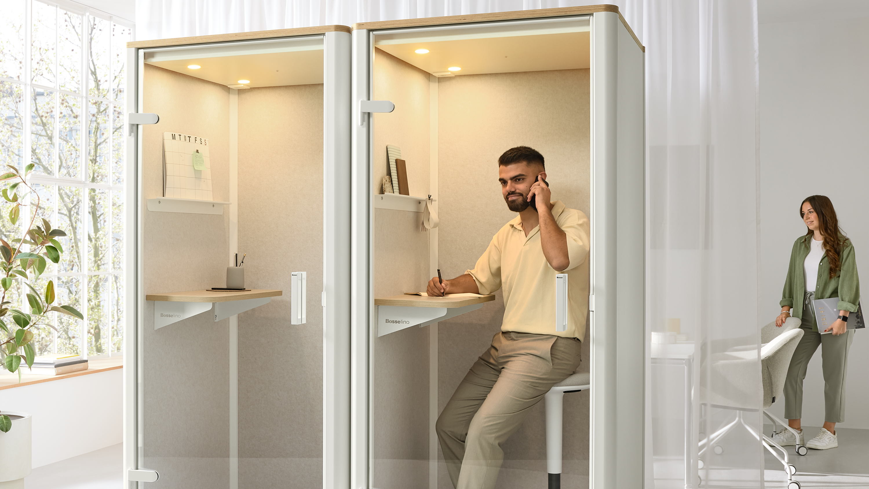 Bosselino Telefonzelle Meetingspace Rückzug