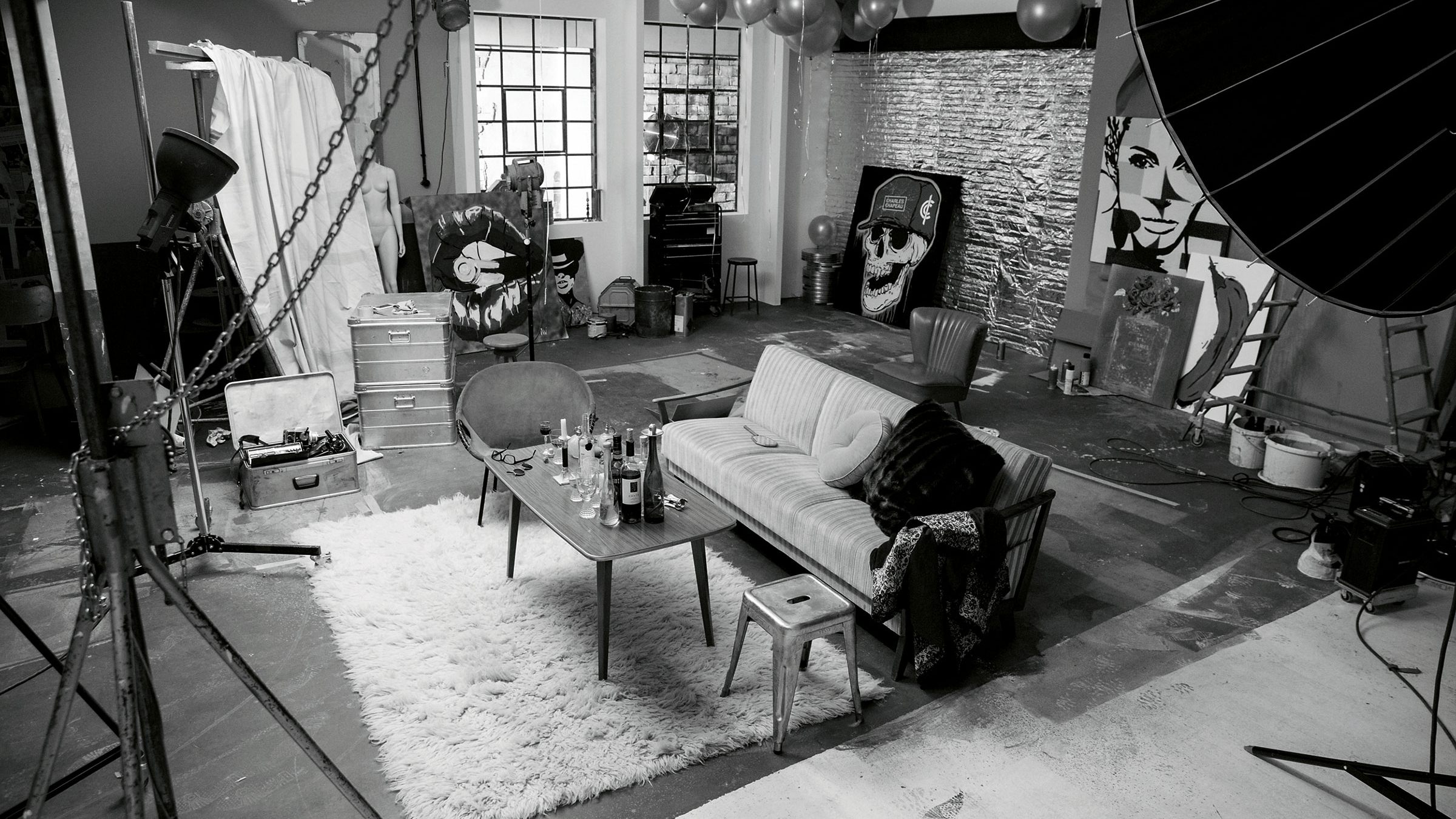 Setbau bei einer Studioproduktion